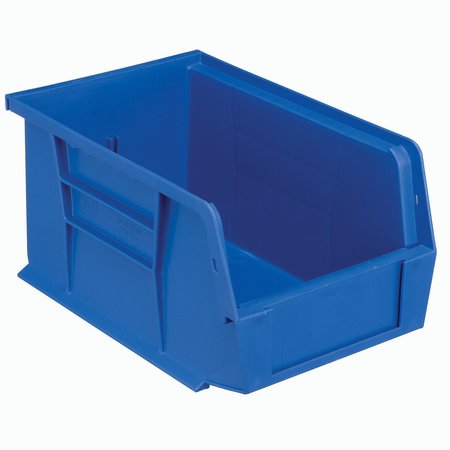 Quantum Storage Systems Hanging & Stacking Storage Bin, 6 in x 9-1/4 in x 5 in, Blue QUS221BL
